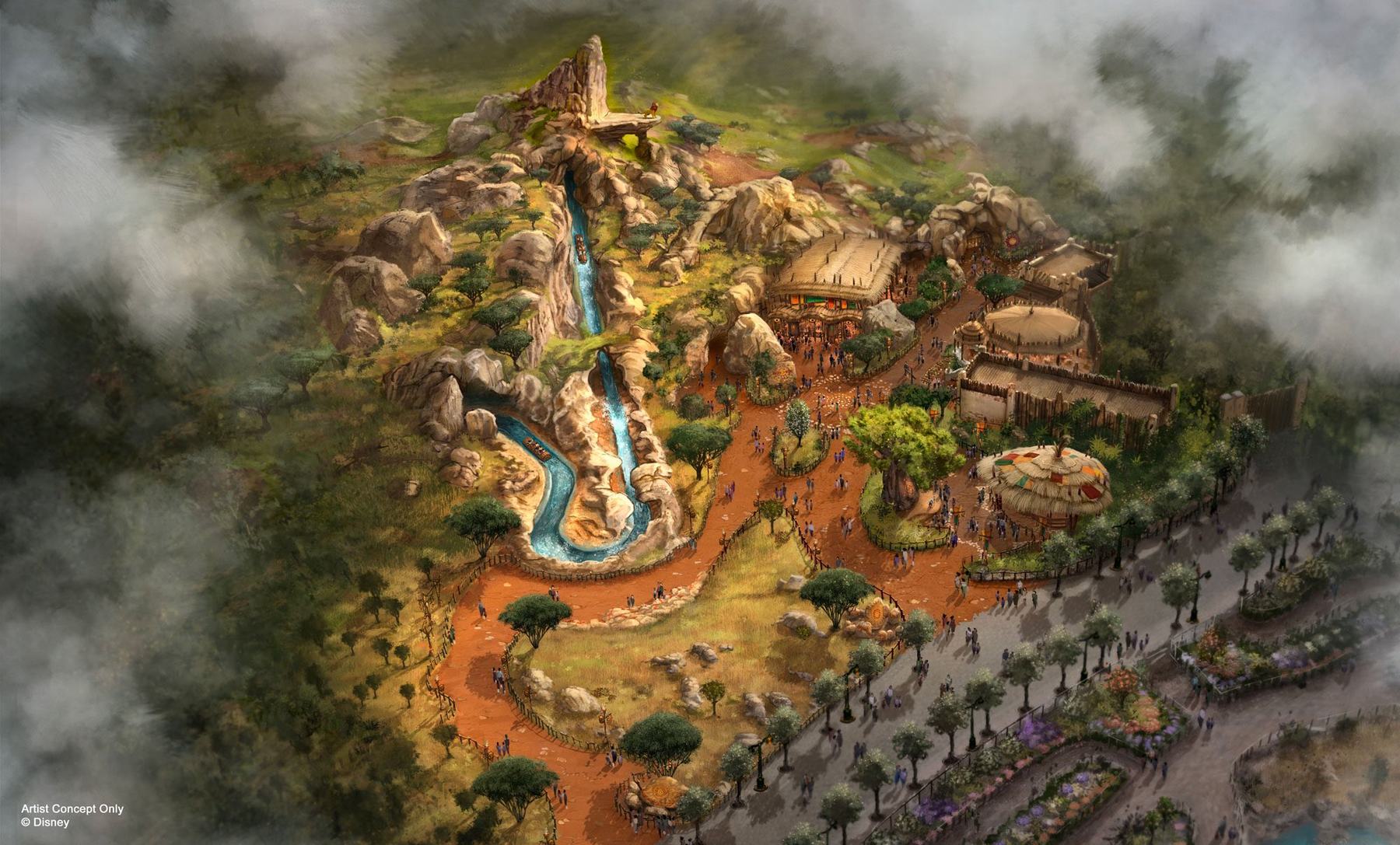 Nieuwe concept art Lion King attractie met Scar (6) - week 33 2026