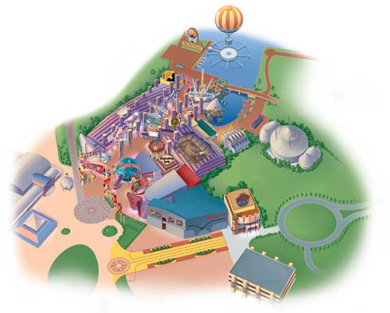 map disney village