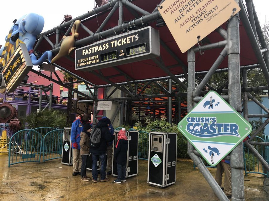 fastpass crush's coaster