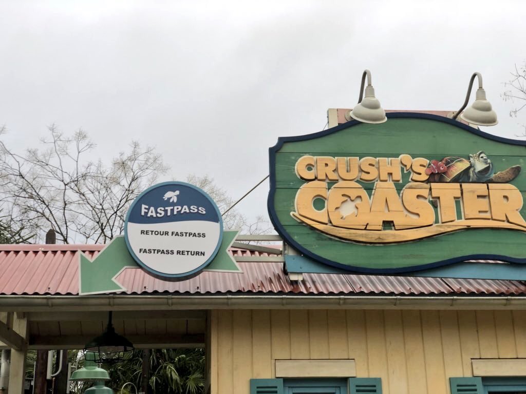 fastpass crush's coaster
