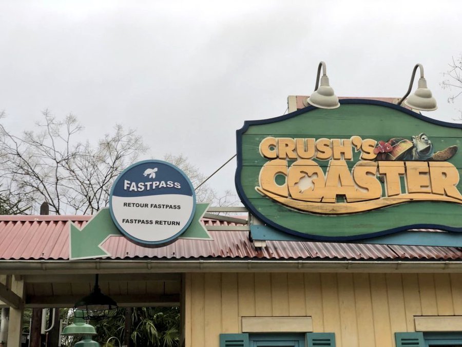 fastpass crush's coaster