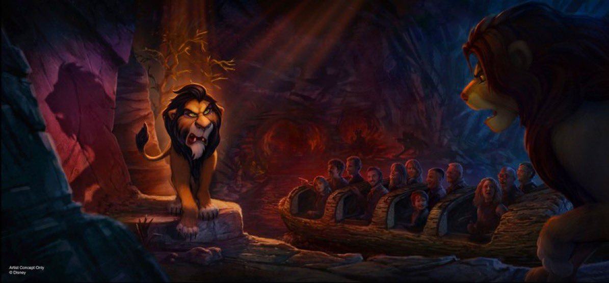 Nieuwe concept art Lion King attractie met Scar (4) - week 33 2026