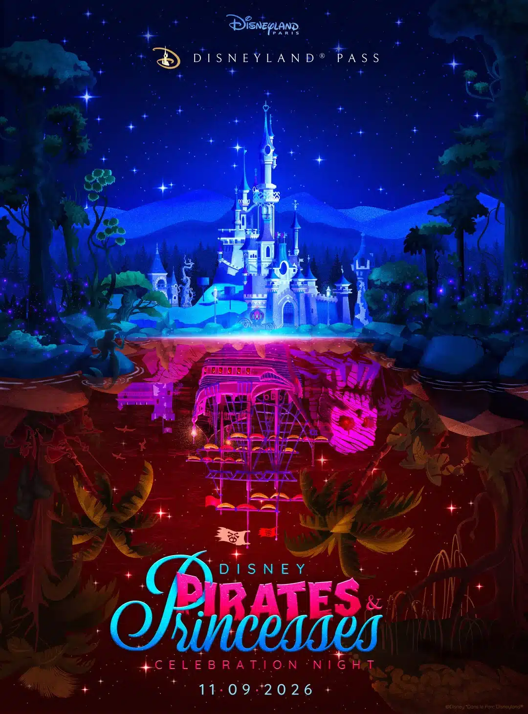 Disney Pirates en Princesses Celebration Night 11 september 2026 - officiele poster